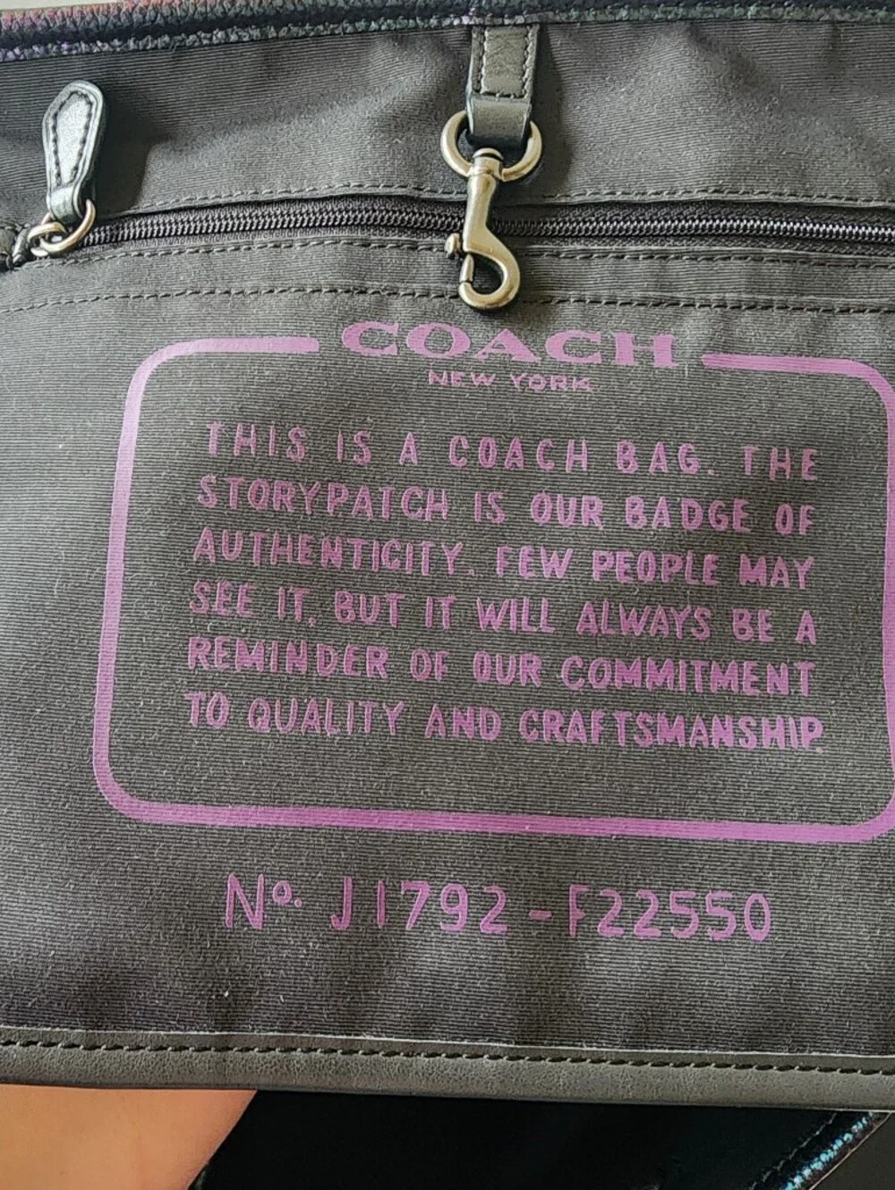 Coach Hologram Oil Slick City Tote, EUC, 2017